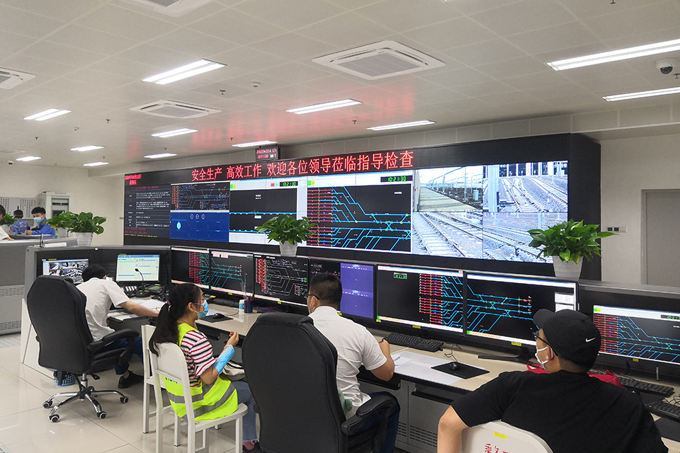 成都軌道交通6號(hào)線(xiàn)一二期、8號(hào)線(xiàn)一期、10號(hào)線(xiàn)二期、11號(hào)線(xiàn)一期工程車(chē)輛基地綜合自動(dòng)化管理系統(tǒng)顯示屏系統(tǒng)子系統(tǒng)—郫筒地鐵停車(chē)場(chǎng)DCC控制中心-55寸LCD1